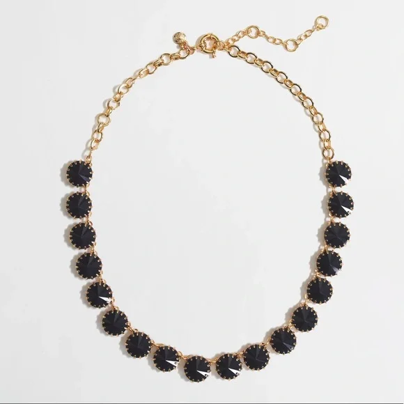 J. Crew gold navy dot necklace - Picture 1 of 5